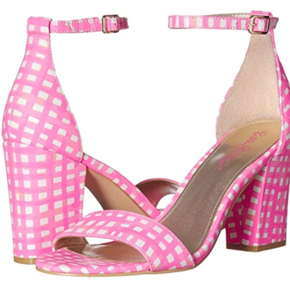 Lilly Pulitzer amber Lynn sandal pink tropics 8